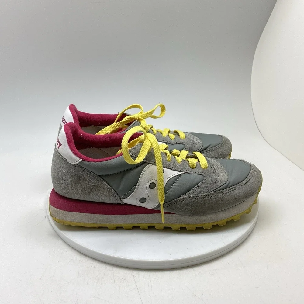 Saucony Sneakers Womens 8.5 Jazz Womens Gray 1044-277 Casual Athletic Shoes